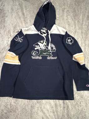 Champion Notre Dame Fighting Irish Hockey Lacer Pullover Hoodie